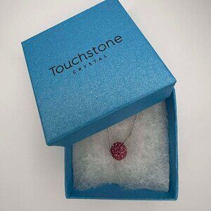 Touchstone Crystal by Swarovski Birthstone Necklace | October | NIB | Rose